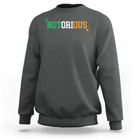 Irish Pride Boxing Fighting Notorious Sweatshirt Irish Flag Lucky Shamrock Graphic