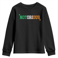 Irish Pride Boxing Fighting Notorious Youth Sweatshirt Irish Flag Lucky Shamrock Graphic
