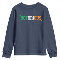 Irish Pride Boxing Fighting Notorious Youth Sweatshirt Irish Flag Lucky Shamrock Graphic