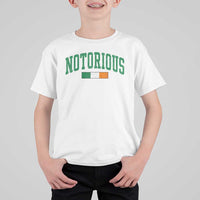 Vintage Irish Flag Notorious T Shirt For Kid Boxing Fans