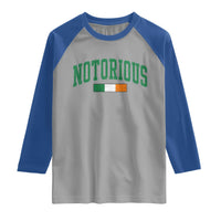 Vintage Irish Flag Notorious Raglan Shirt Boxing Fans