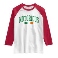 Vintage Irish Flag Notorious Raglan Shirt Boxing Fans