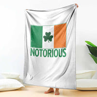 Irish Pride Boxing Fighting Notorious Throw Blanket Vintage Ireland Flag Irish Retro Throwback
