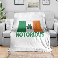 Irish Pride Boxing Fighting Notorious Throw Blanket Vintage Ireland Flag Irish Retro Throwback