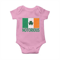 Irish Pride Boxing Fighting Notorious Baby Onesie Vintage Ireland Flag Irish Retro Throwback