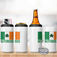 Irish Pride Boxing Fighting Notorious 4 in 1 Can Cooler Tumbler Vintage Ireland Flag Irish Retro Throwback