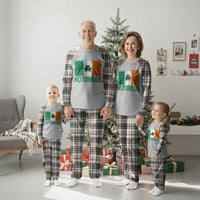 Irish Pride Boxing Fighting Notorious Plaid Pajama Set Vintage Ireland Flag Irish Retro Throwback
