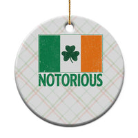 Irish Pride Boxing Fighting Notorious Ceramic Ornament Vintage Ireland Flag Irish Retro Throwback