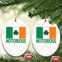 Irish Pride Boxing Fighting Notorious Ceramic Ornament Vintage Ireland Flag Irish Retro Throwback