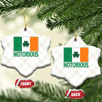 Irish Pride Boxing Fighting Notorious Ceramic Ornament Vintage Ireland Flag Irish Retro Throwback