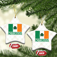 Irish Pride Boxing Fighting Notorious Ceramic Ornament Vintage Ireland Flag Irish Retro Throwback