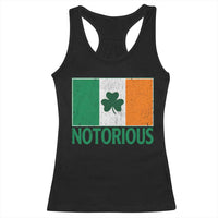 Irish Pride Boxing Fighting Notorious Racerback Tank Top Vintage Ireland Flag Irish Retro Throwback