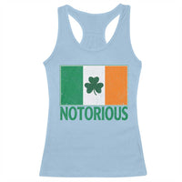 Irish Pride Boxing Fighting Notorious Racerback Tank Top Vintage Ireland Flag Irish Retro Throwback