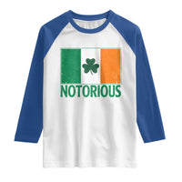 Irish Pride Boxing Fighting Notorious Raglan Shirt Vintage Ireland Flag Irish Retro Throwback