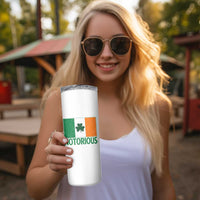 Irish Pride Boxing Fighting Notorious Skinny Tumbler Vintage Ireland Flag Irish Retro Throwback