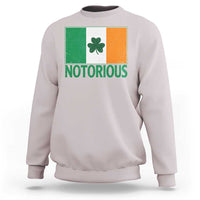 Irish Pride Boxing Fighting Notorious Sweatshirt Vintage Ireland Flag Irish Retro Throwback