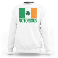 Irish Pride Boxing Fighting Notorious Sweatshirt Vintage Ireland Flag Irish Retro Throwback