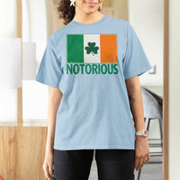 Irish Pride Boxing Fighting Notorious T Shirt For Women Vintage Ireland Flag Irish Retro Throwback