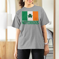 Irish Pride Boxing Fighting Notorious T Shirt For Women Vintage Ireland Flag Irish Retro Throwback