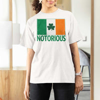 Irish Pride Boxing Fighting Notorious T Shirt For Women Vintage Ireland Flag Irish Retro Throwback