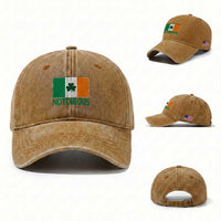 Irish Pride Boxing Fighting Notorious Washed Cotton Baseball Cap Vintage Ireland Flag Irish Retro Throwback
