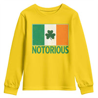Irish Pride Boxing Fighting Notorious Youth Sweatshirt Vintage Ireland Flag Irish Retro Throwback
