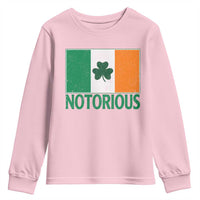 Irish Pride Boxing Fighting Notorious Youth Sweatshirt Vintage Ireland Flag Irish Retro Throwback