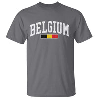Vintage Belgium Flag Graphic T Shirt Belgian Pride Patriotic Gift