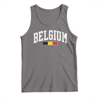 Vintage Belgium Flag Graphic Tank Top Belgian Pride Patriotic Gift