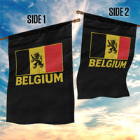 Vintage Belgium Soccer Flag with Lion Graphic Garden Flag Belgian Football Pride Gift for Fans