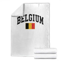 Vintage Belgium Throw Blanket Belgian Soccer Football Pride Gift for Fans
