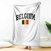 Vintage Belgium Throw Blanket Belgian Soccer Football Pride Gift for Fans