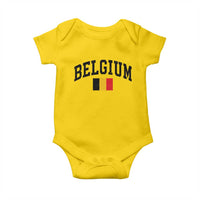 Vintage Belgium Baby Onesie Belgian Soccer Football Pride Gift for Fans