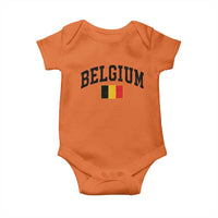 Vintage Belgium Baby Onesie Belgian Soccer Football Pride Gift for Fans