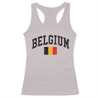 Vintage Belgium Racerback Tank Top Belgian Soccer Football Pride Gift for Fans