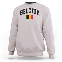 Vintage Belgium Sweatshirt Belgian Soccer Football Pride Gift for Fans