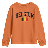 Vintage Belgium Youth Sweatshirt Belgian Soccer Football Pride Gift for Fans