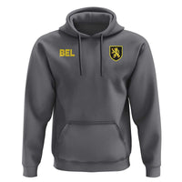 Vintage Belgium Hoodie Belgian Football Pride Belgium Lion Crest Soccer Graphic
