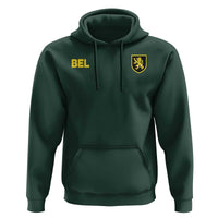 Vintage Belgium Hoodie Belgian Football Pride Belgium Lion Crest Soccer Graphic