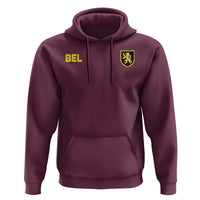 Vintage Belgium Hoodie Belgian Football Pride Belgium Lion Crest Soccer Graphic