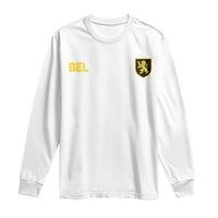 Vintage Belgium Long Sleeve Shirt Belgian Football Pride Belgium Lion Crest Soccer Graphic
