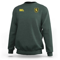 Vintage Belgium Sweatshirt Belgian Football Pride Belgium Lion Crest Soccer Graphic
