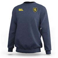 Vintage Belgium Sweatshirt Belgian Football Pride Belgium Lion Crest Soccer Graphic