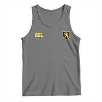Vintage Belgium Tank Top Belgian Football Pride Belgium Lion Crest Soccer Graphic