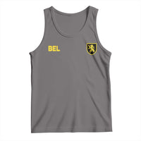 Vintage Belgium Tank Top Belgian Football Pride Belgium Lion Crest Soccer Graphic