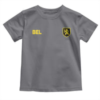 Vintage Belgium Toddler T Shirt Belgian Football Pride Belgium Lion Crest Soccer Graphic