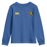 Vintage Belgium Youth Sweatshirt Belgian Football Pride Belgium Lion Crest Soccer Graphic