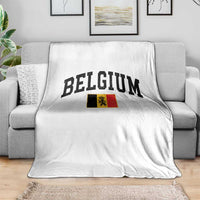 Vintage Belgium Throw Blanket Lion Royal Flag Graphic Belgian Soccer Football Pride Gift for Fans