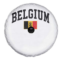 Vintage Belgium Spare Tire Cover Lion Royal Flag Graphic Belgian Soccer Football Pride Gift for Fans