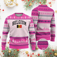 Vintage Belgium Ugly Christmas Sweater Lion Royal Flag Graphic Belgian Soccer Football Pride Gift for Fans